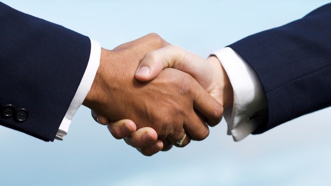 Business handshake